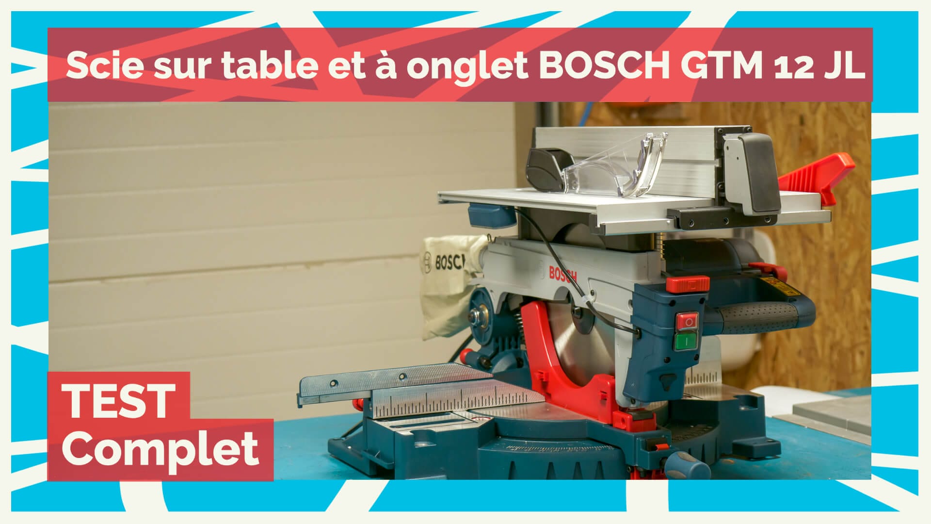 Bosch Professional scie à onglets à table supérieure GTM 12 JL (Ø de lame :  305 mm, avec 1 lame de scie circulaire, poussoir de sécurité, dans boîte